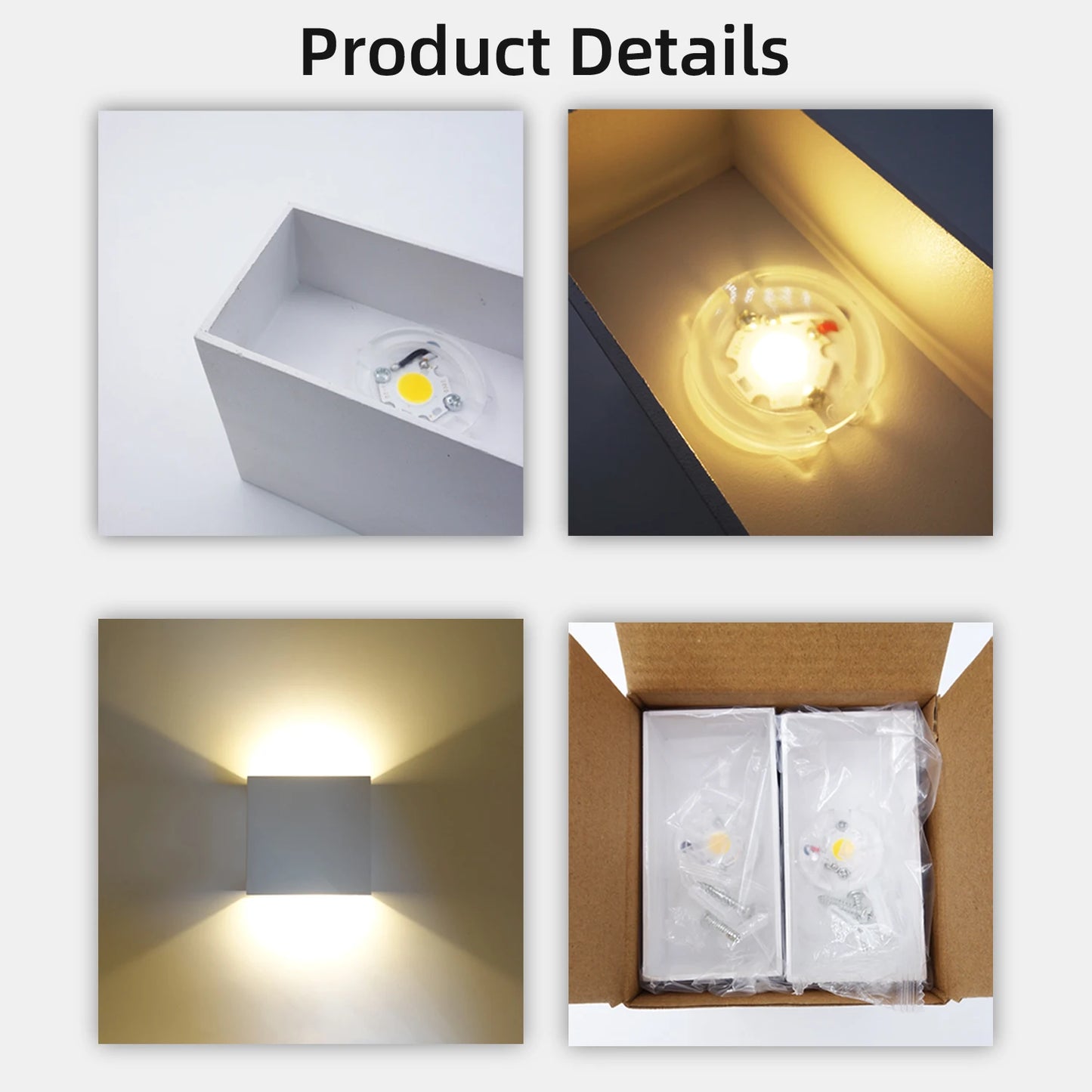 LED Wall Modern Indoor Wall Lamp, White Up Down Wall Mount Lights