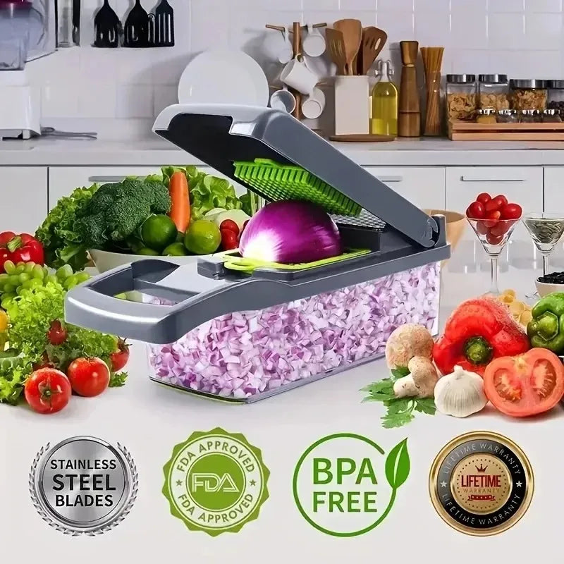 Multifunctional Vegetable Chopper Handle Food Grate Food Chopper