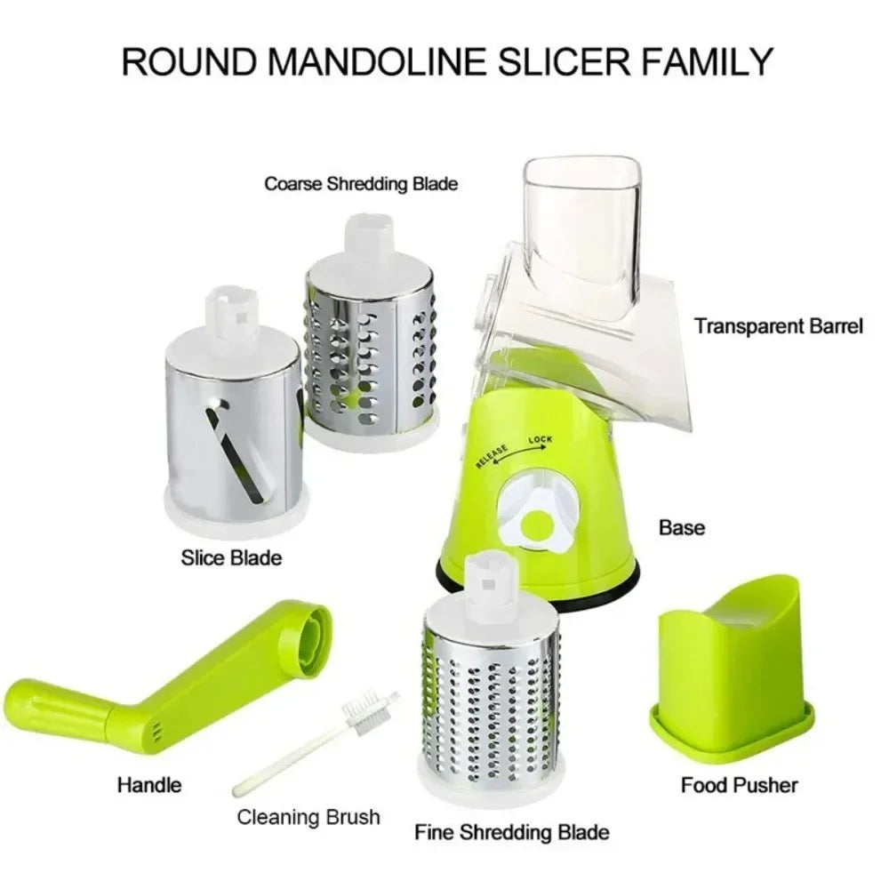 Vegetable Cutter & Slicer Manual Kitchen Cheese Chopper Machine