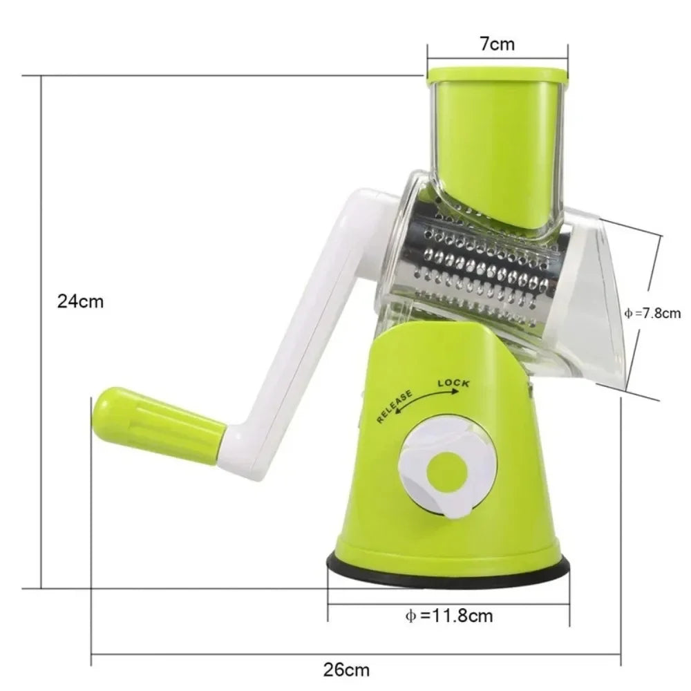 Vegetable Cutter & Slicer Manual Kitchen Cheese Chopper Machine