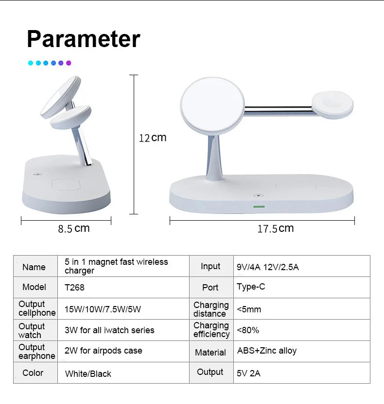 Wireless Charger For iPhone Magsafe Charger Fast Charging Station