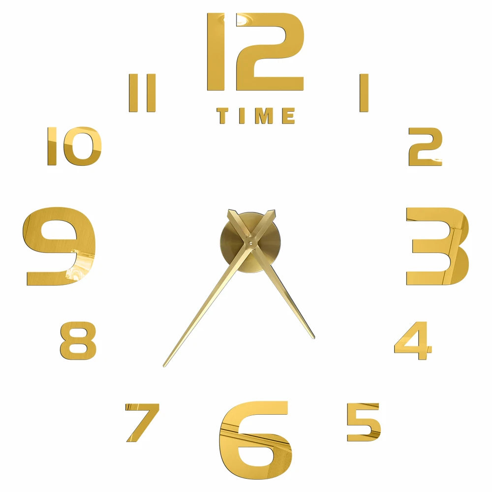 Modern Design Large Wall Clock 3D DIY Quartz Clocks Fashion Watches