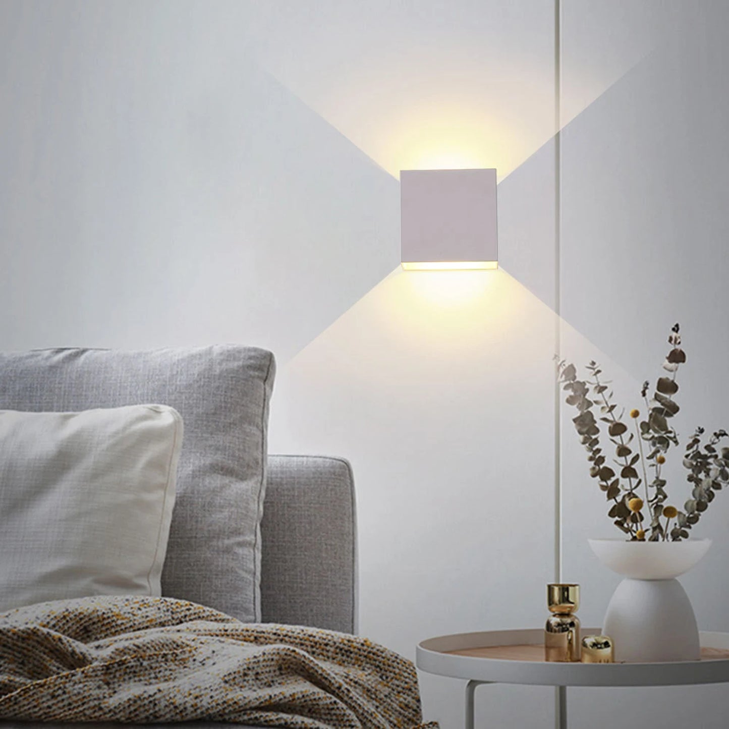 LED Wall Modern Indoor Wall Lamp, White Up Down Wall Mount Lights