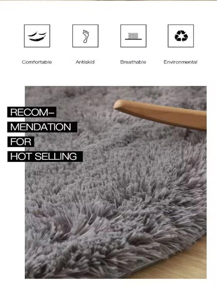 Plush round carpet living Room Decoration Children's Bedroom mat