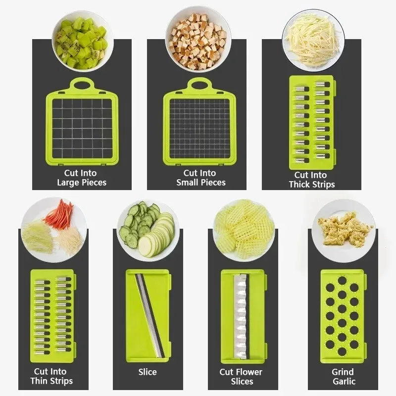 Multifunctional Vegetable Chopper Handle Food Grate Food Chopper