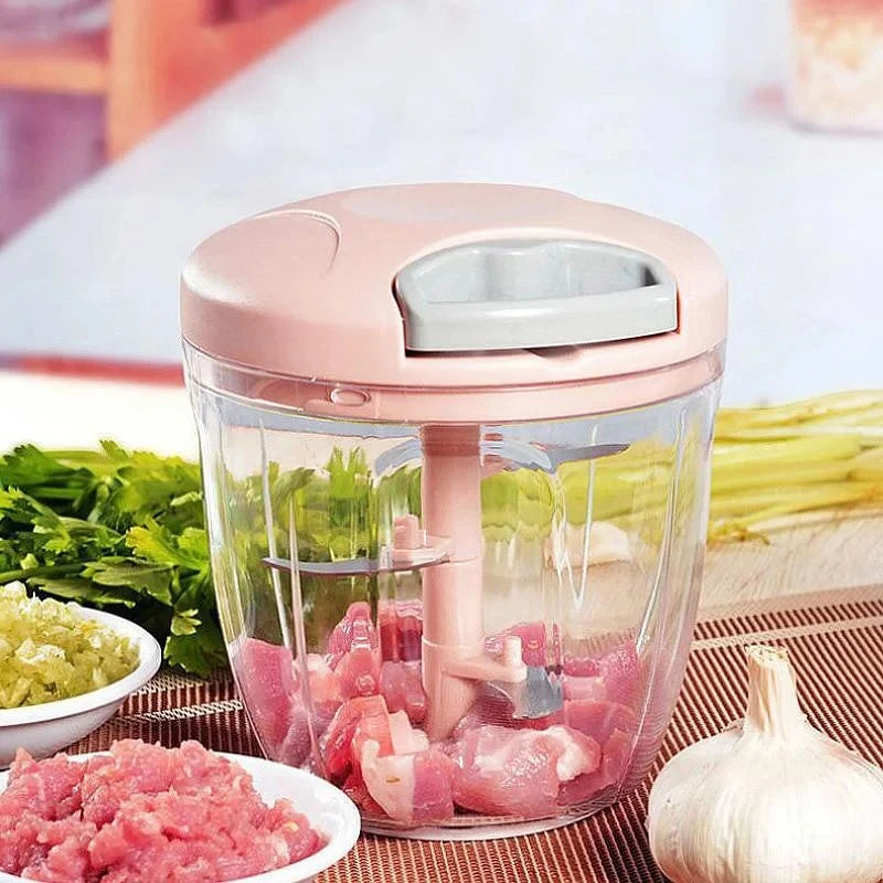 Hand Chopper Manual Rope Food Processor Silcer Shredder  Cutter