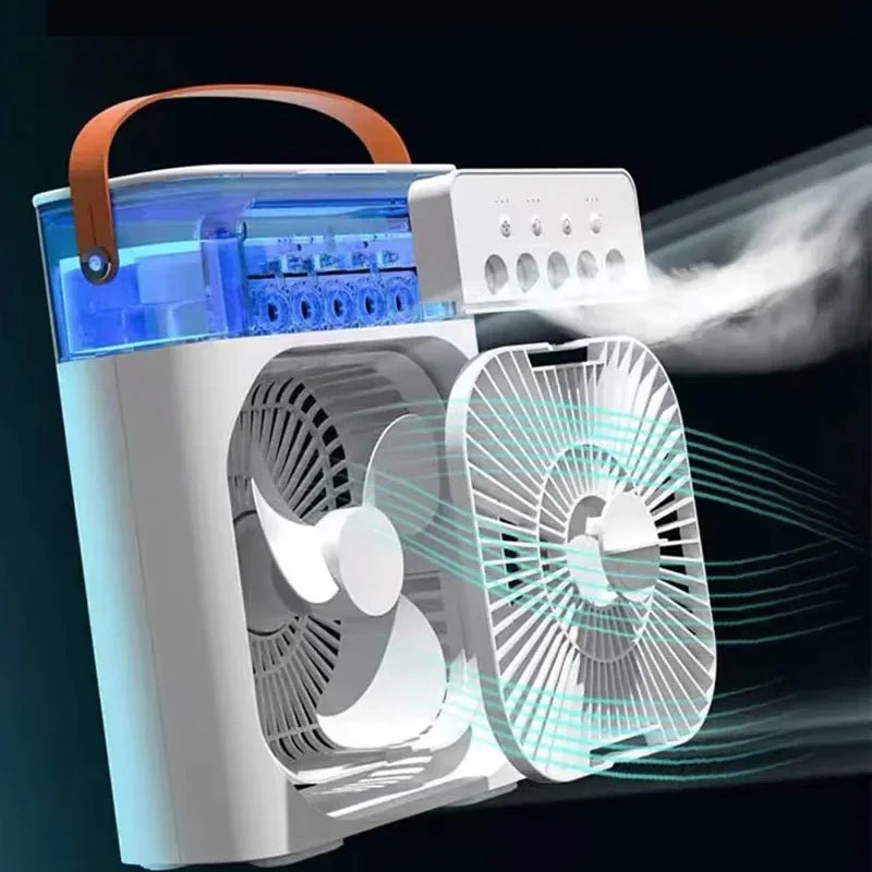 Portable Fan Air Conditioners USB Electric Fan LED Night Light