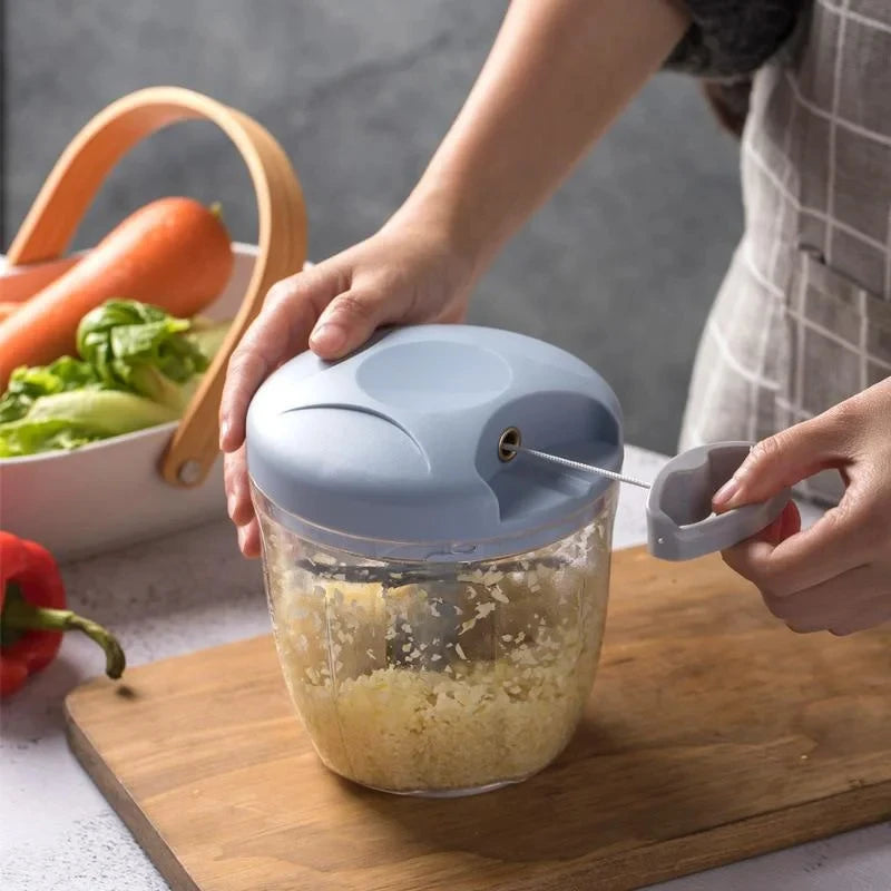 Hand Chopper Manual Rope Food Processor Silcer Shredder  Cutter