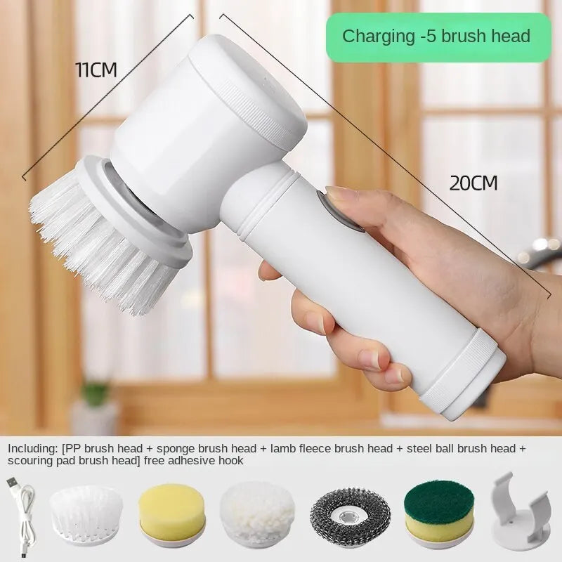 Multi-functional Electric Cleaning Brush for Kitchen and Bathroom