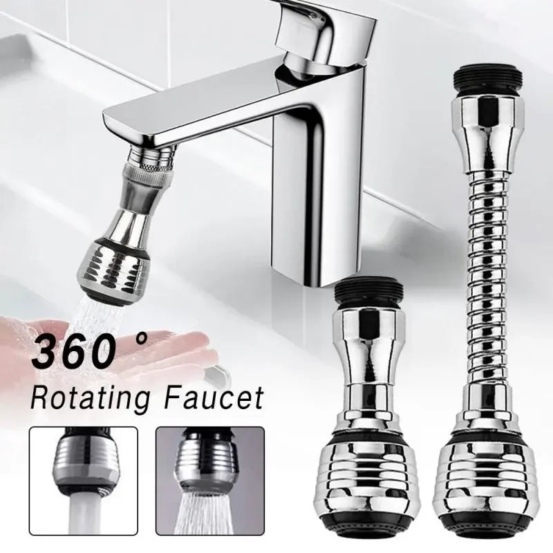 360° Adjustment Kitchen Faucet Extender Dual Mode Filter