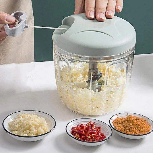 Hand Chopper Manual Rope Food Processor Silcer Shredder  Cutter