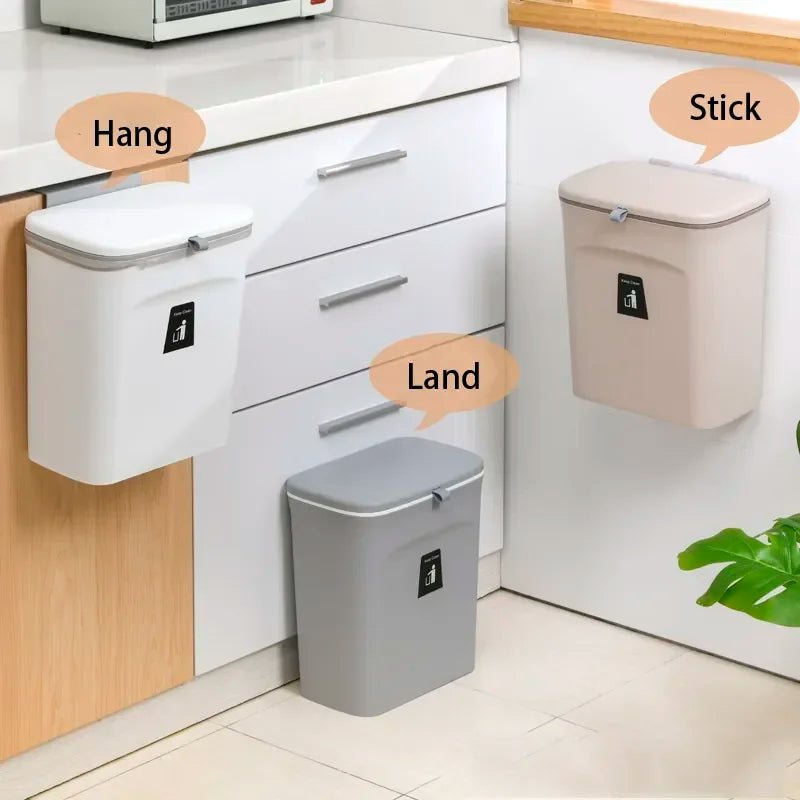 Kitchen Cabinet Door Hanging Garbage Can Wall Mounted