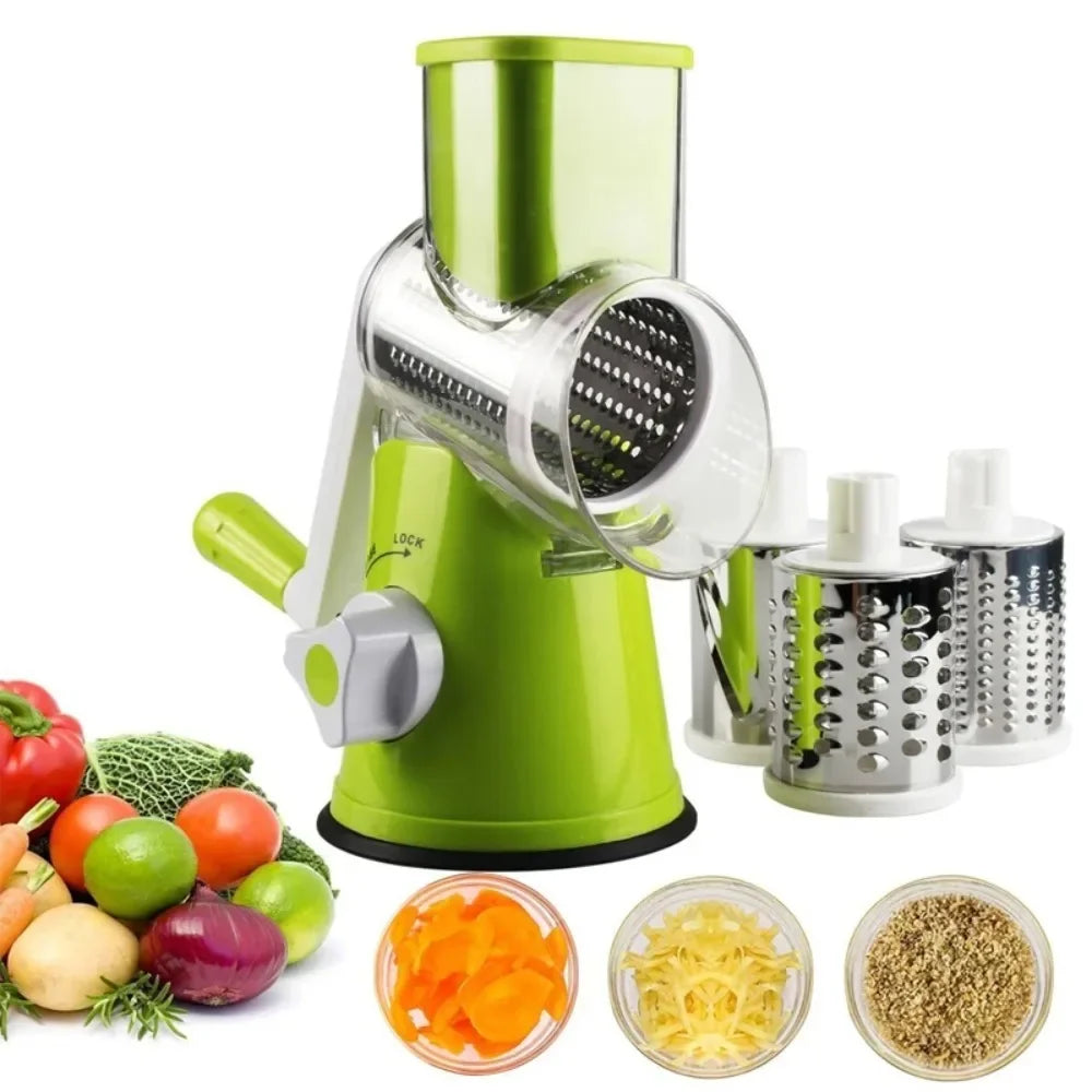 Vegetable Cutter & Slicer Manual Kitchen Cheese Chopper Machine