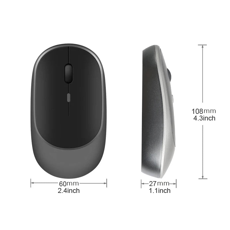 Wireless Mouse Rechargeable Mouse Gamer Dual Modes For Laptop